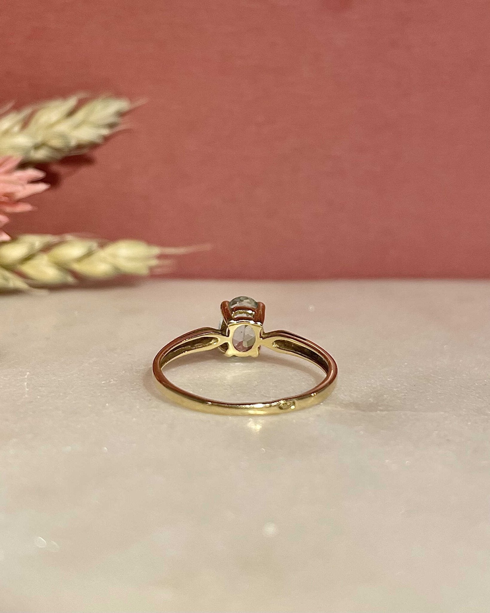 Bague Solitaire Aigue - Marine 0.65 carat &quot;Regan&quot; - Elliade Paris
