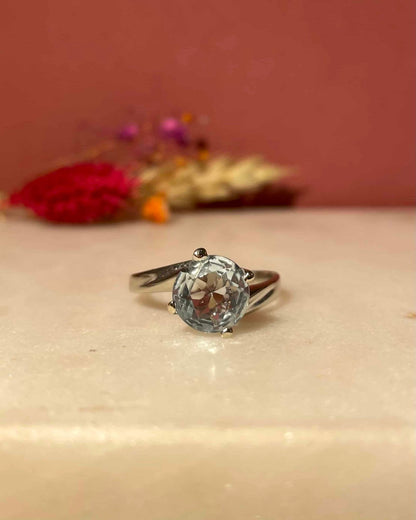 Bague Solitaire Aigue - Marine 1.30 carat &quot;Samantha&quot; - Elliade Paris