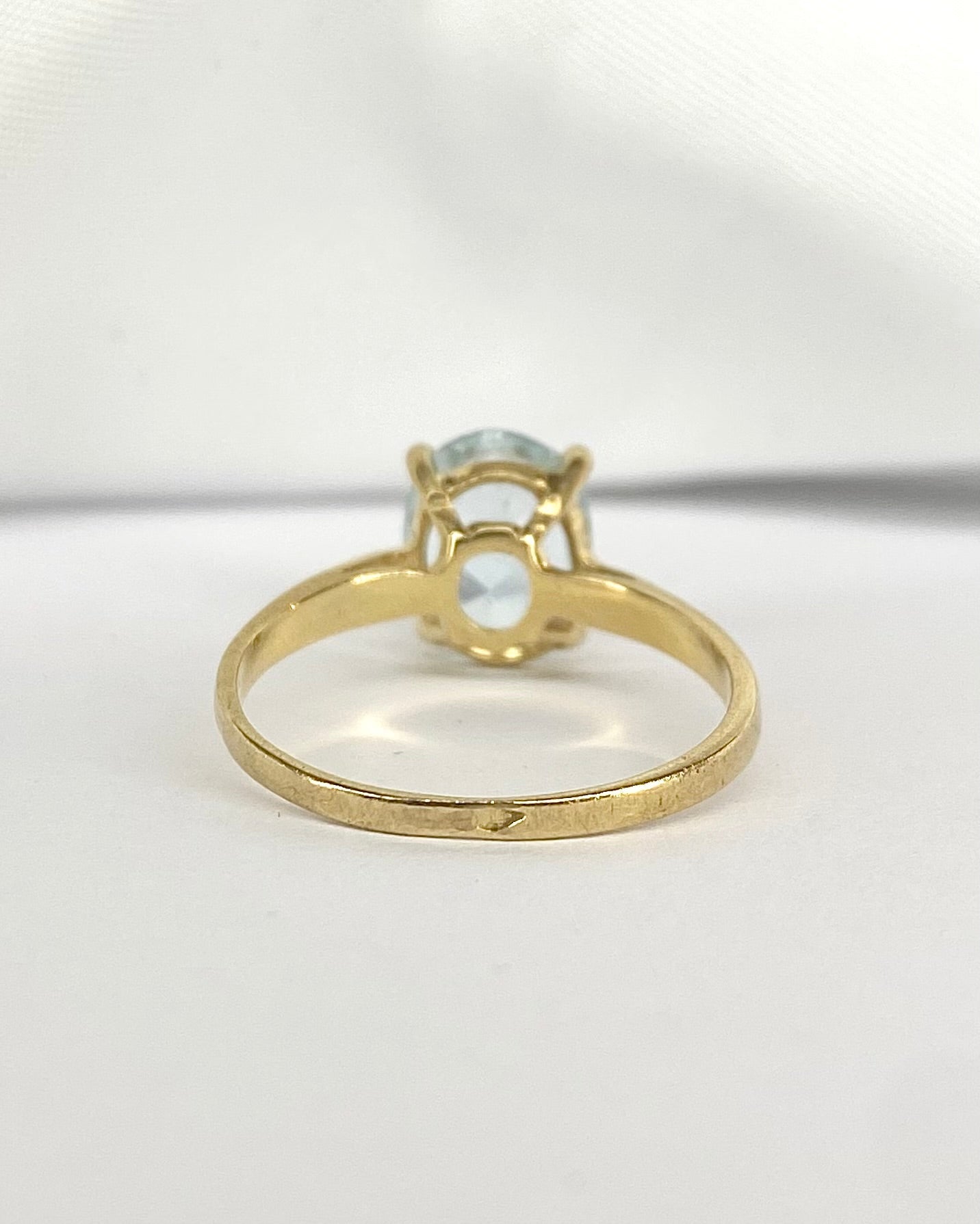 Bague Solitaire Aigue - Marine 1.85 carat "Marie" - Elliade Paris