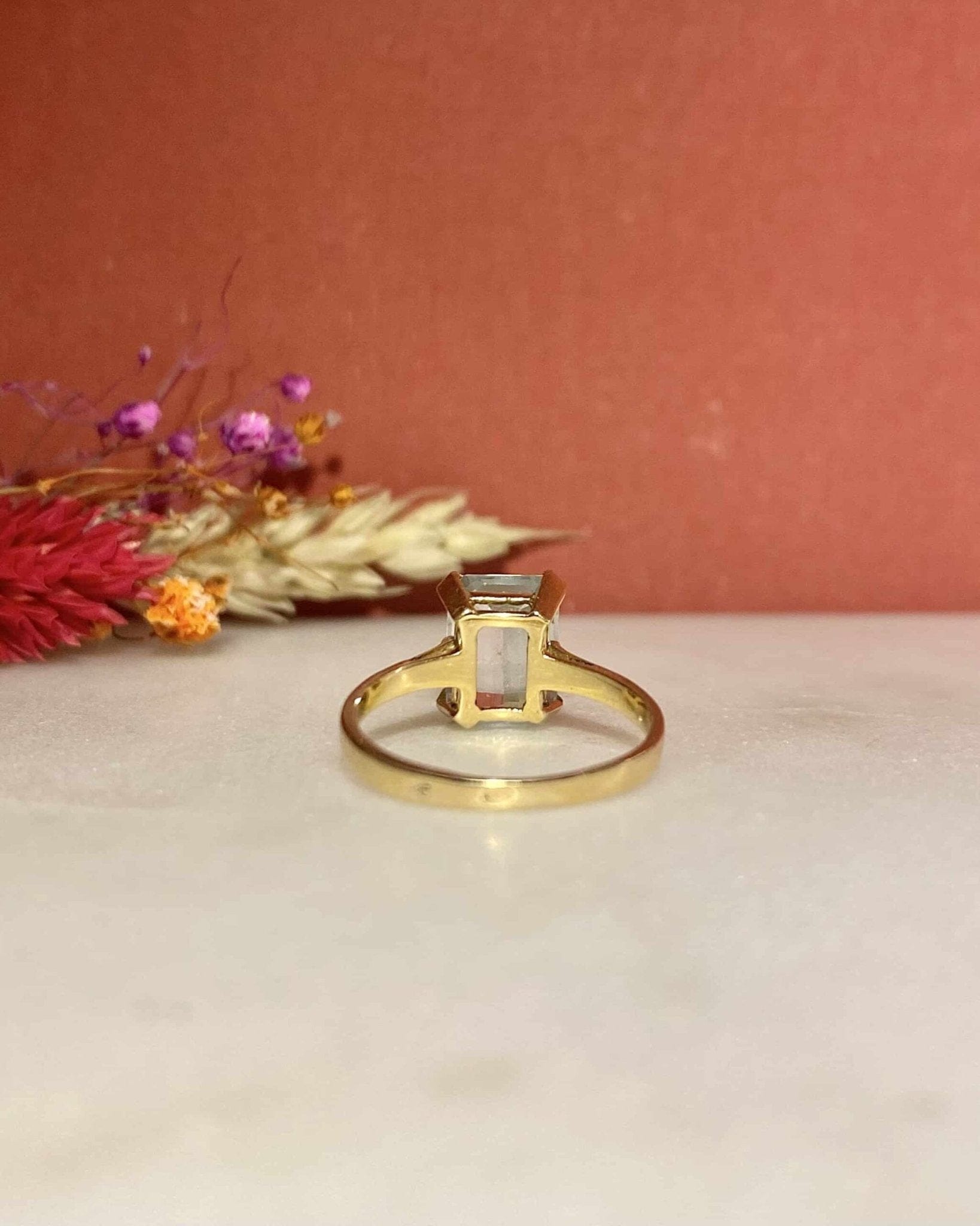 Bague Solitaire Aigue - Marine 1.90 carat "Penelope" - Elliade Paris