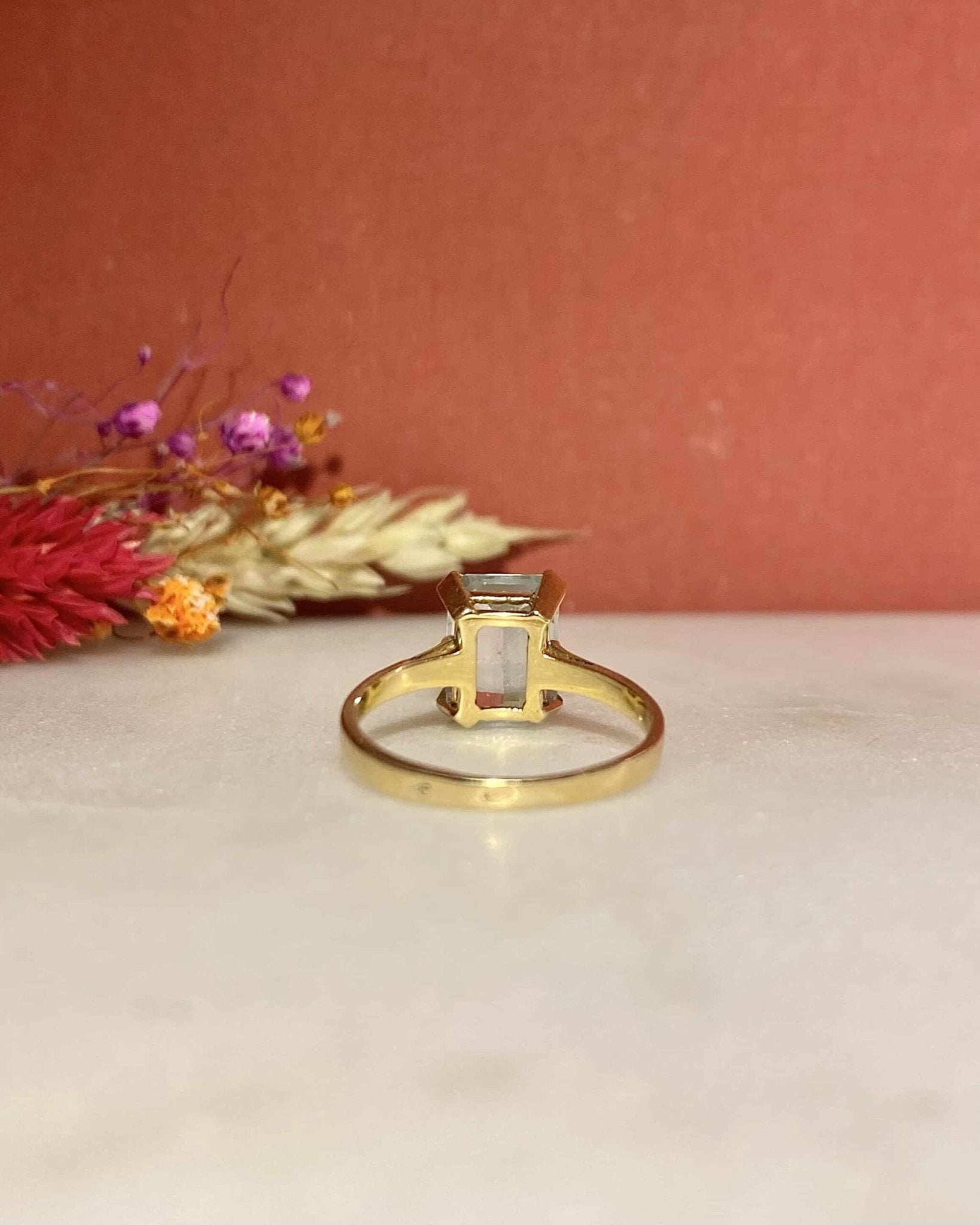 Bague Solitaire Aigue - Marine 1.90 carat &quot;Penelope&quot; - Elliade Paris