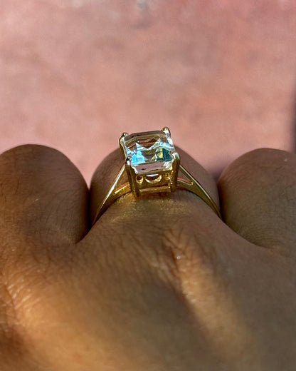 Bague Solitaire Aigue-Marine 2.20 carats "Odille" - Elliade Paris