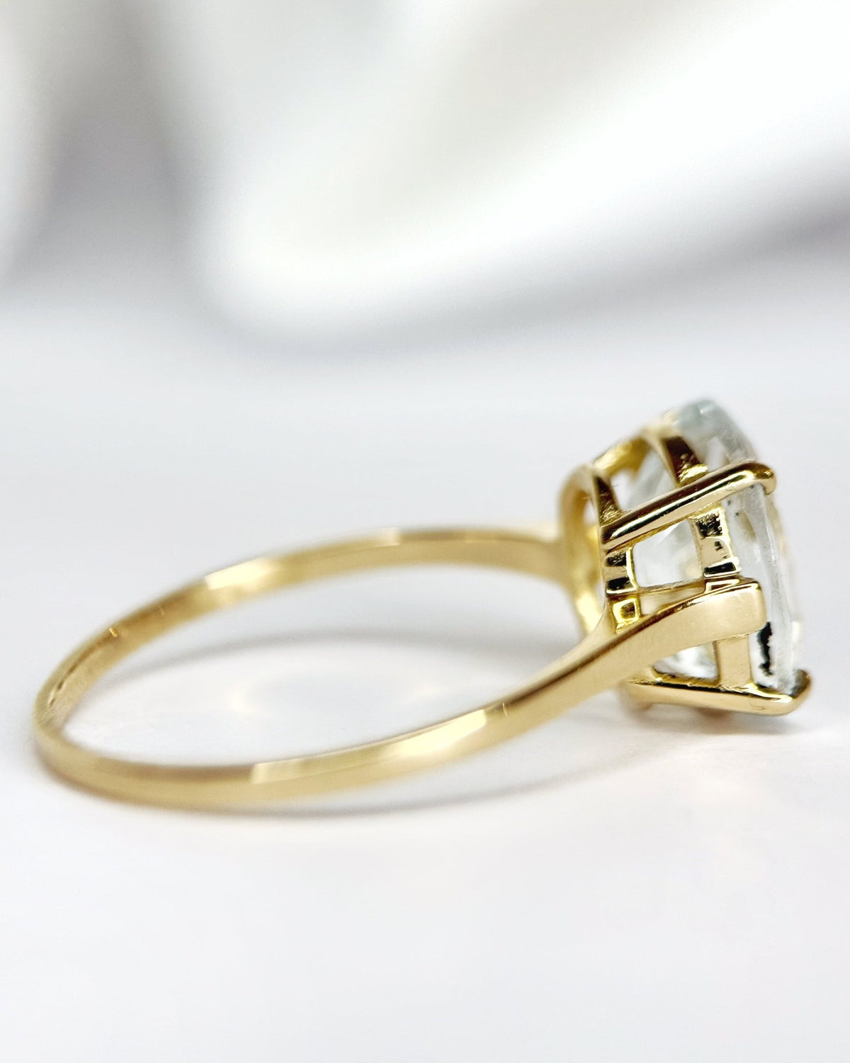 Bague Solitaire Aigue-Marine 2.69 carats "Fanny" - Elliade Paris