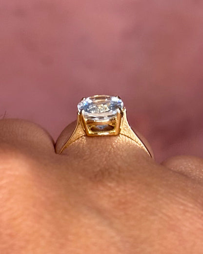 Bague Solitaire Aigue-Marine 2.69 carats "Fanny" - Elliade Paris