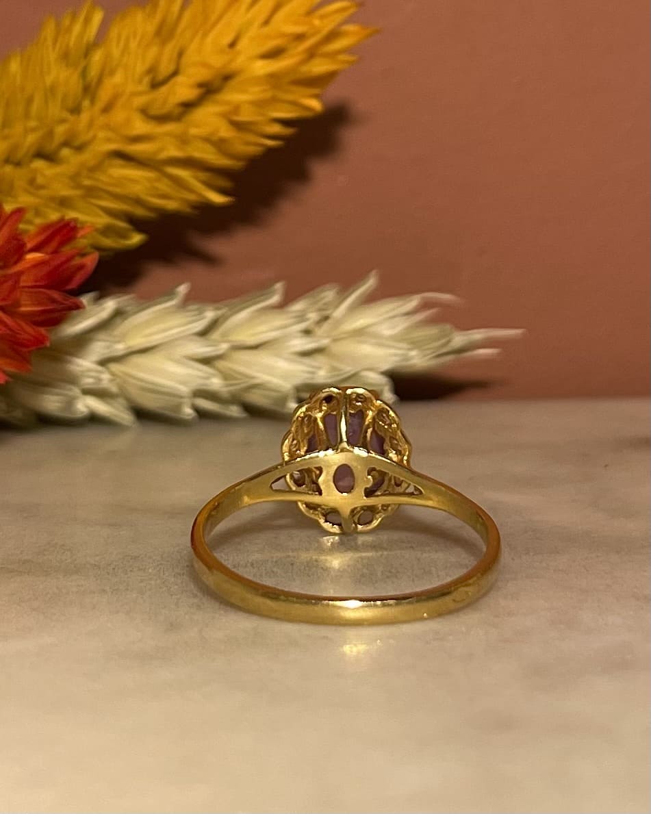 Bague Solitaire Améthyste 1.10 carat "Azenor" - Elliade Paris