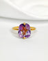 Bague Solitaire Améthyste 4 carats "Maïtena" - Elliade Paris