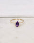Bague Solitaire Améthyste "Eliana" - Elliade Paris