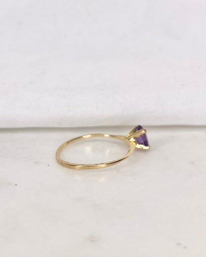 Bague Solitaire Améthyste &quot;Eliana&quot; - Elliade Paris