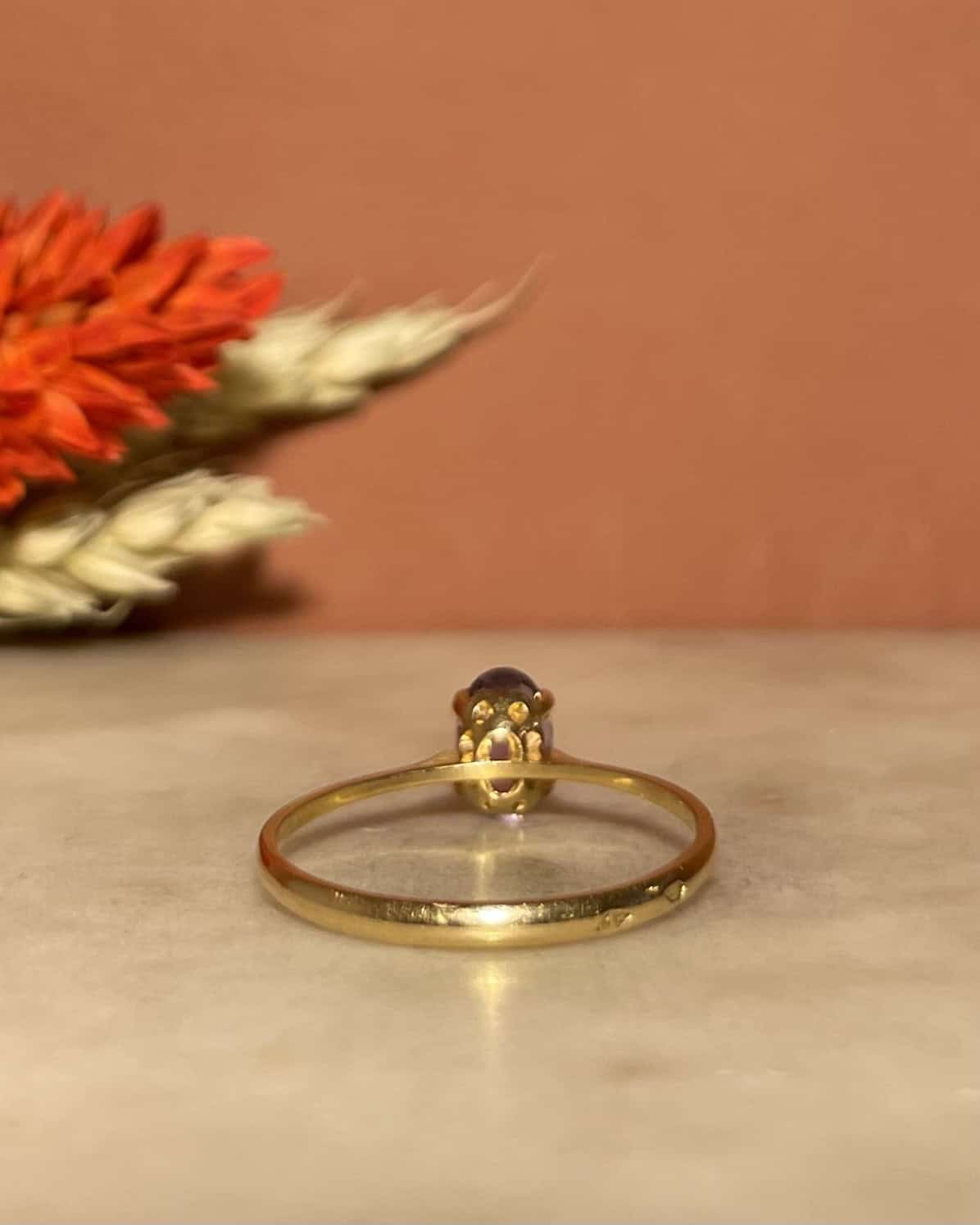 Bague Solitaire Améthyste &quot;Lauréa&quot; - Elliade Paris