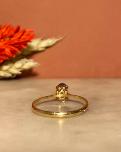 Bague Solitaire Améthyste &quot;Lauréa&quot; - Elliade Paris