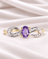 Bague Solitaire Améthyste "Sabrina" - Elliade Paris