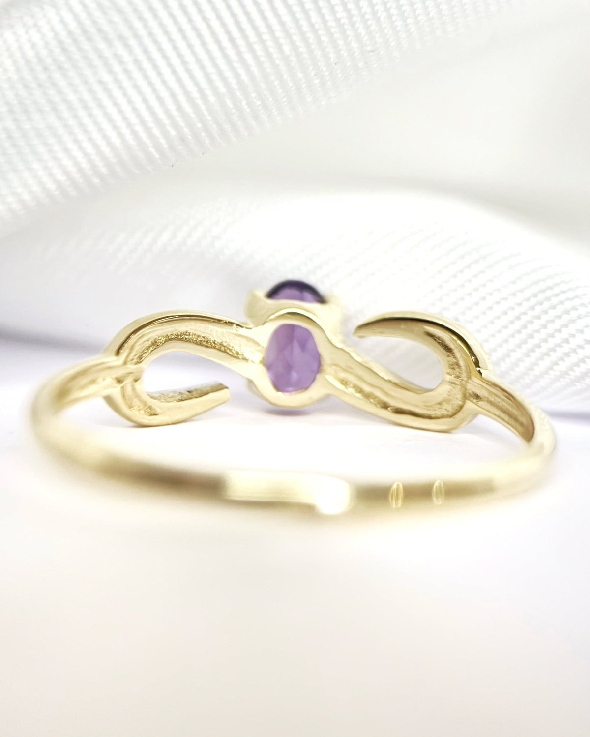 Bague Solitaire Améthyste "Sabrina" - Elliade Paris
