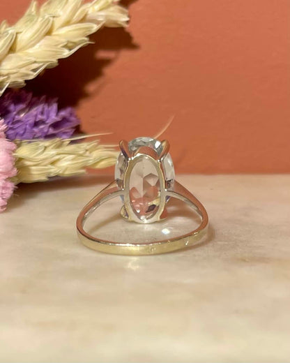 6.30 Carat Aquamarine Solitaire Ring &quot;Silas&quot;