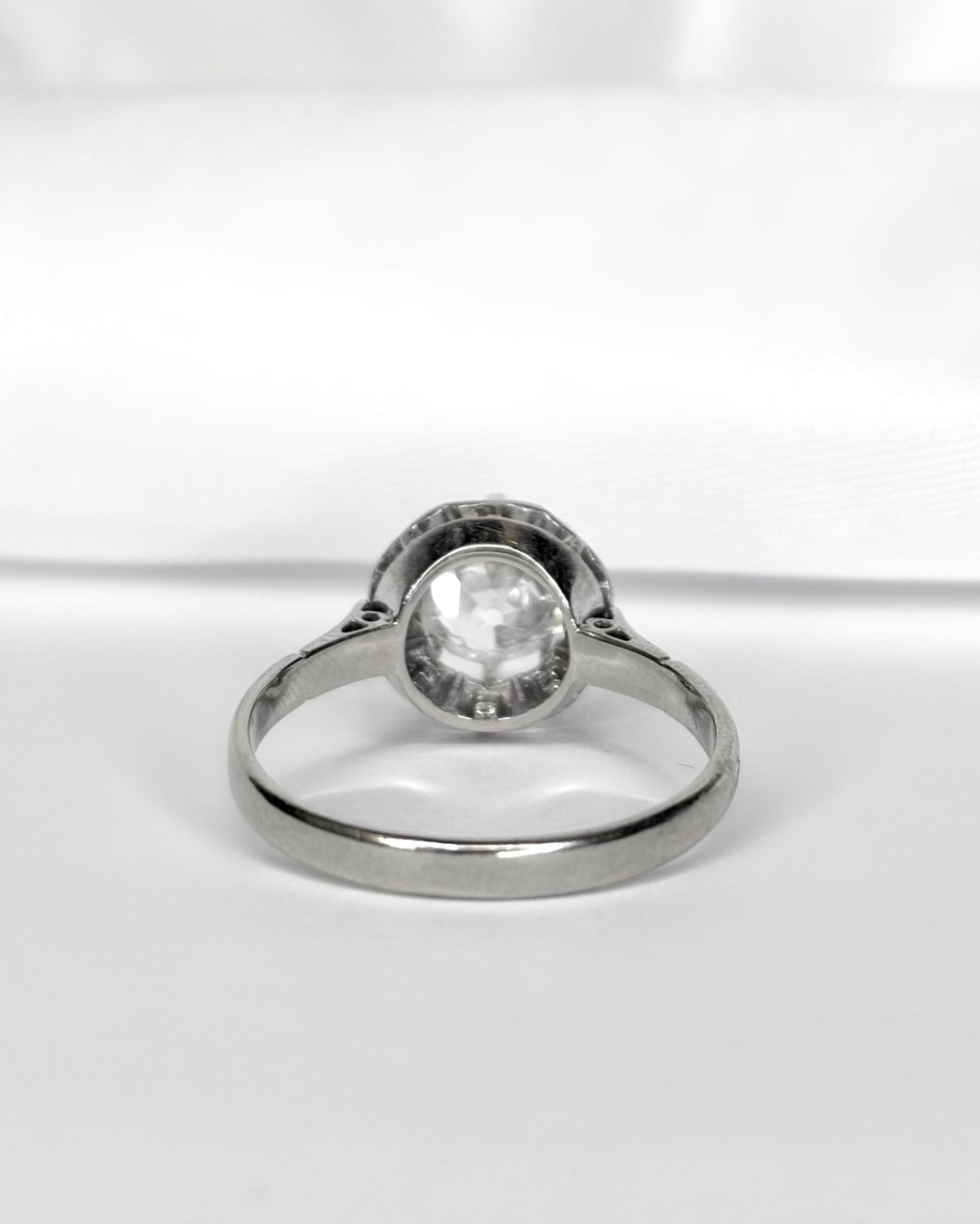 Bague Solitaire Art - Déco Diamant 1.02 carat "Fannie" - Elliade Paris
