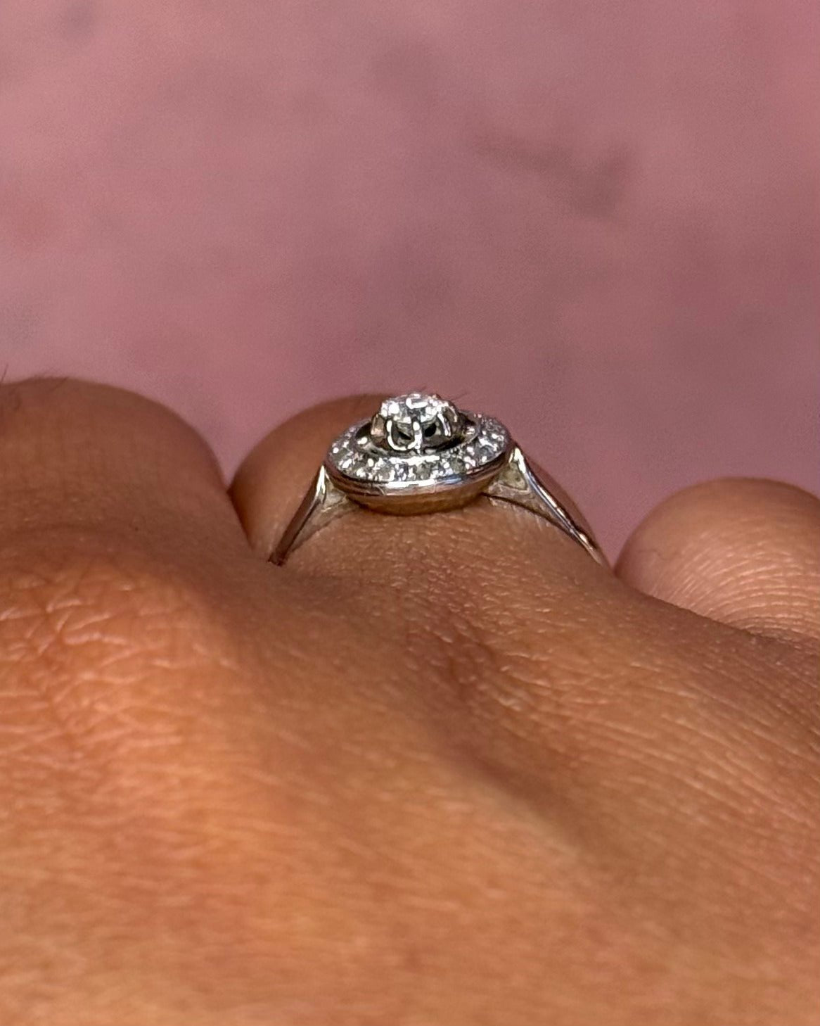 Bague Solitaire Art-Déco Diamants "Séverin" - Elliade Paris