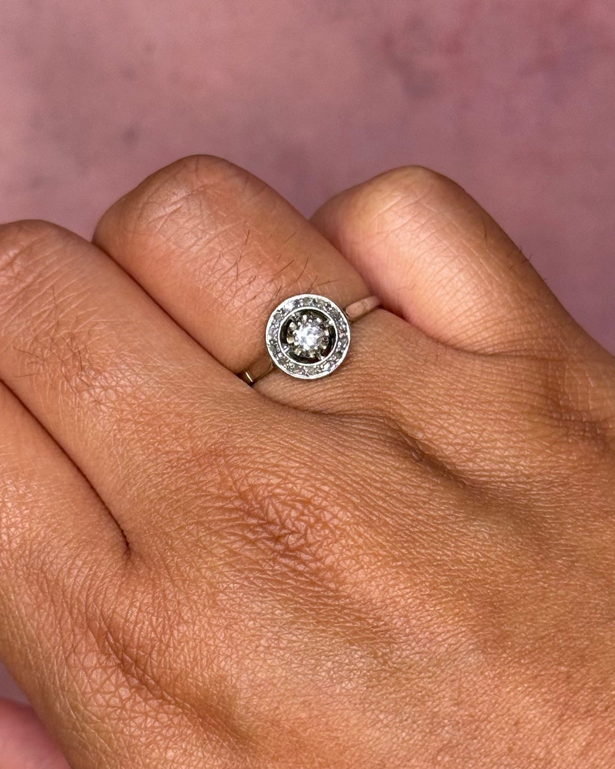 Bague Solitaire Art-Déco Diamants "Séverin" - Elliade Paris