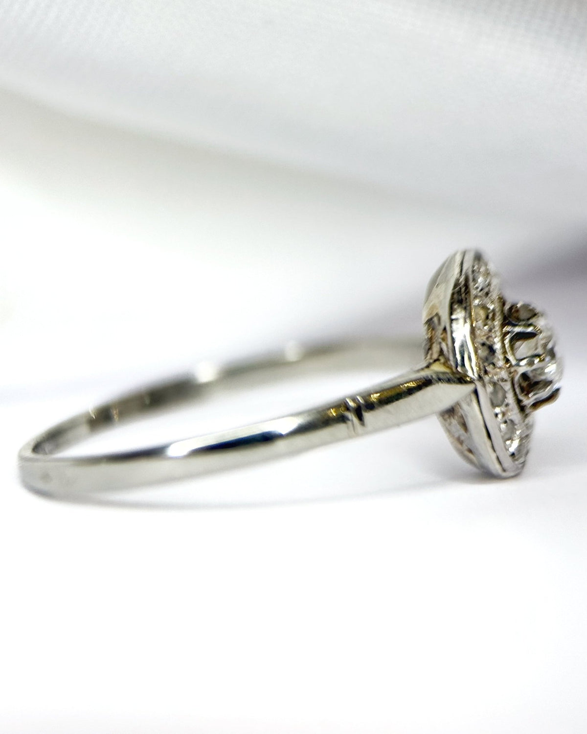 Bague Solitaire Art-Déco Diamants "Séverin" - Elliade Paris