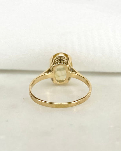 Bague Solitaire Citrine 2.80 carats &quot;Isabella&quot; - Elliade Paris