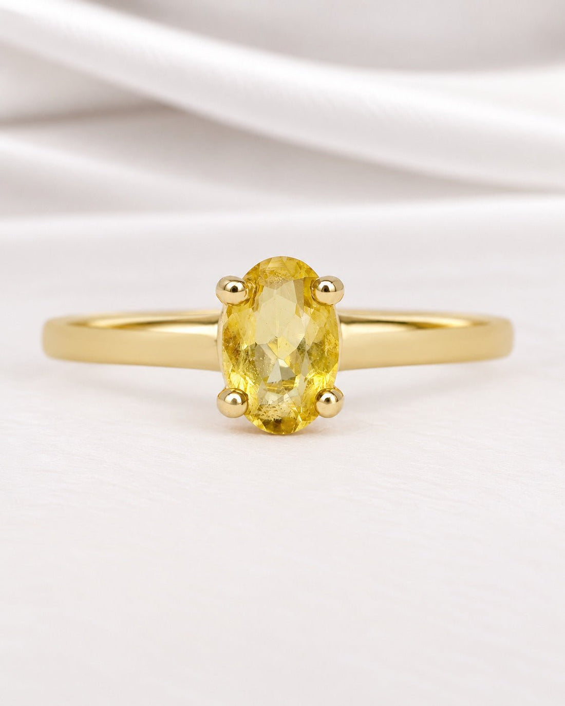 Bague Solitaire Citrine "Aline" - Elliade Paris