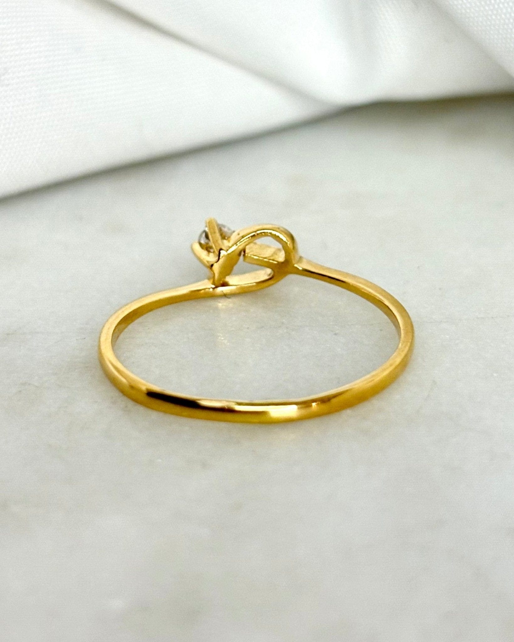 Bague Solitaire Diamant 0.08 carat "Maude" - Elliade Paris