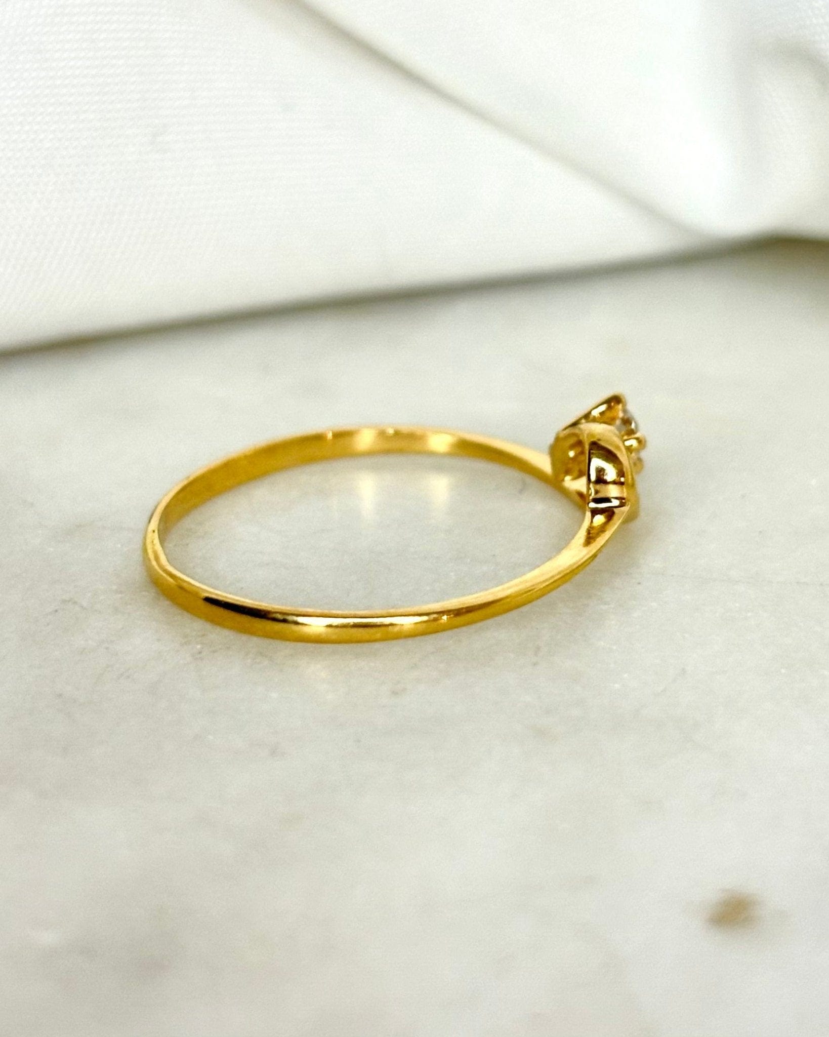 Bague Solitaire Diamant 0.08 carat "Maude" - Elliade Paris