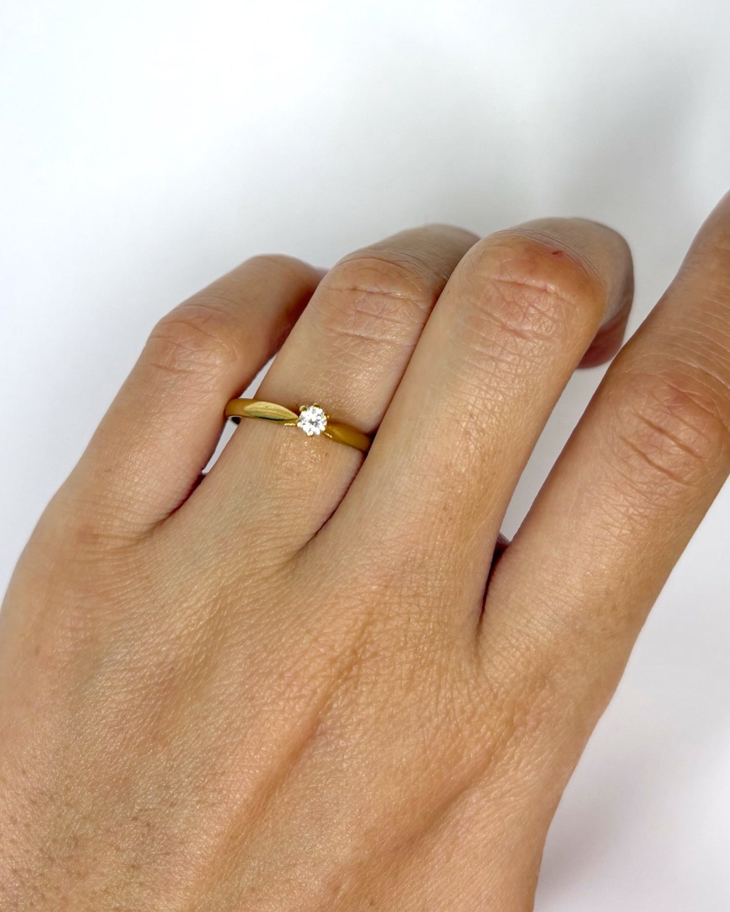 Bague Solitaire Diamant 0.10 carat &quot;Stella&quot; - Elliade Paris