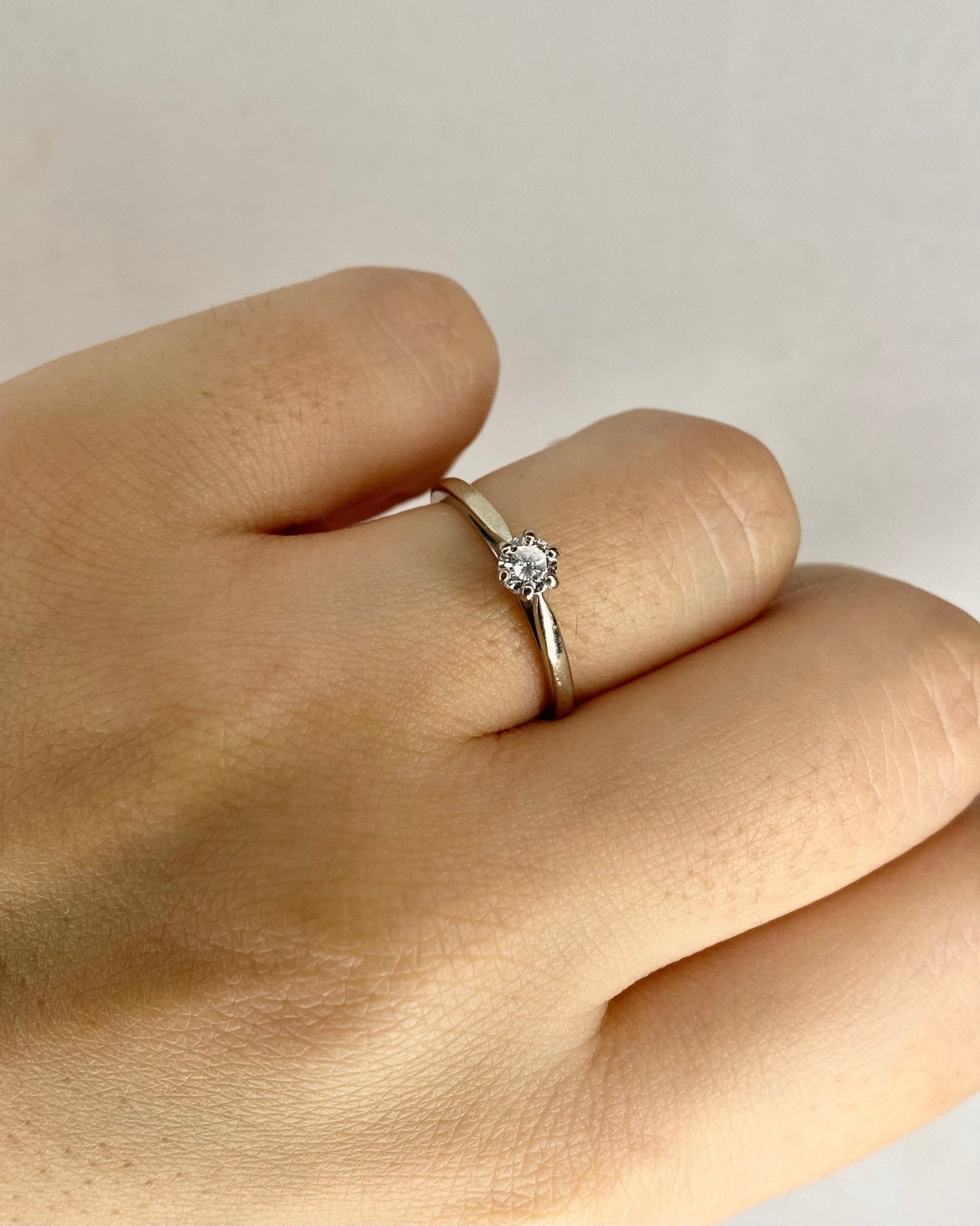 Bague Solitaire Diamant 0.20 carat "Leïla" - Elliade Paris