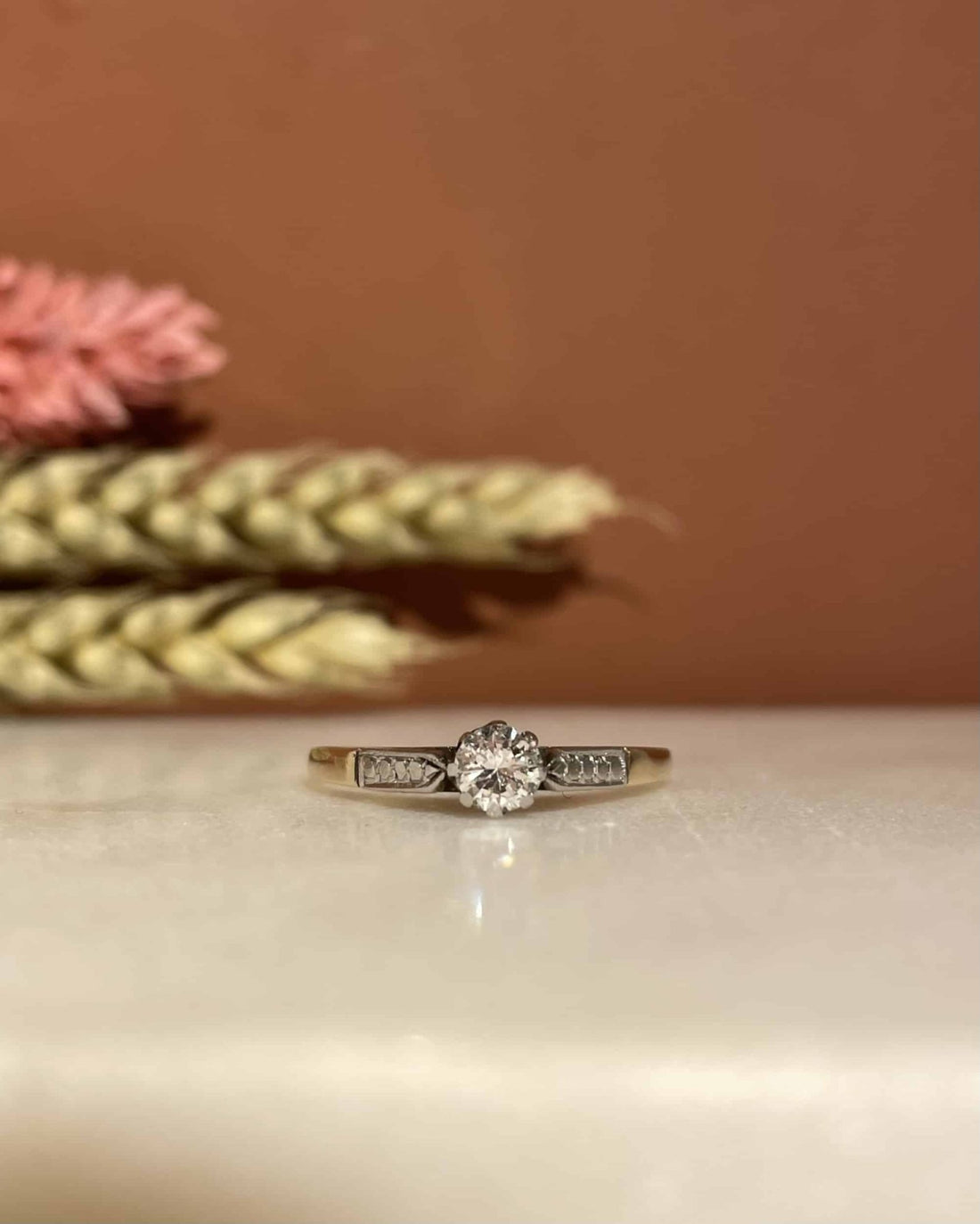 Bague Solitaire Diamant 0.22 carat &quot;Ayna&quot; - Elliade Paris