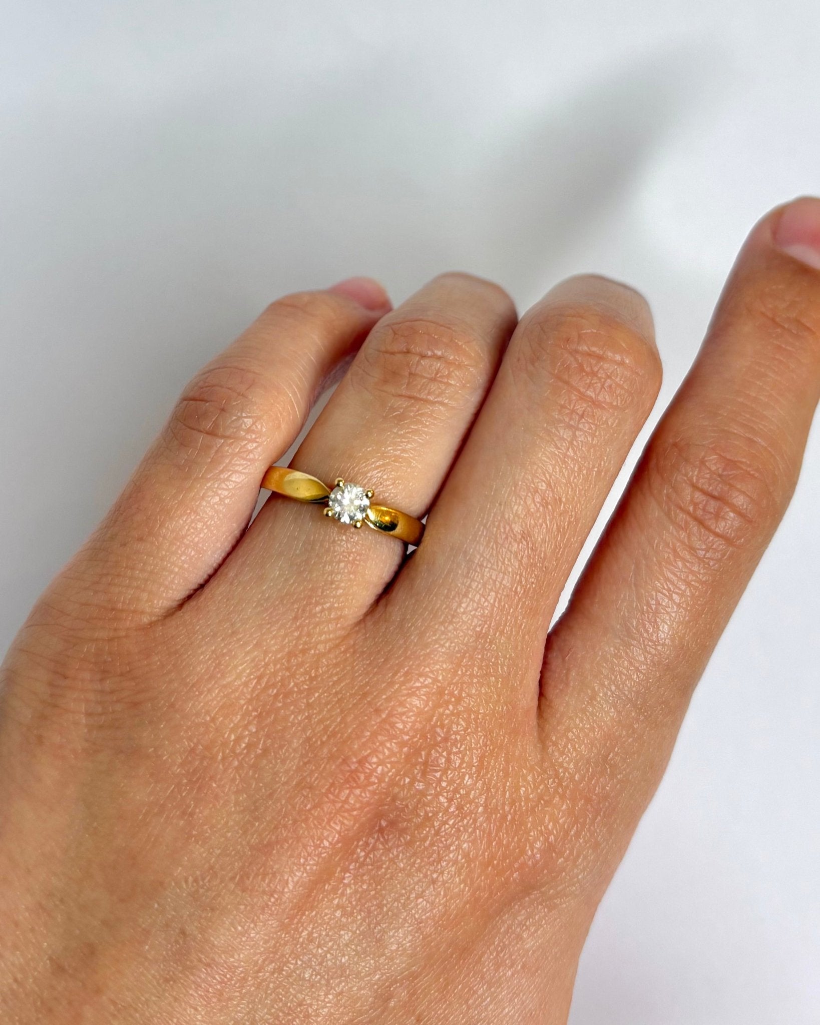 Bague Solitaire Diamant 0.23 carat "Florina" - Elliade Paris