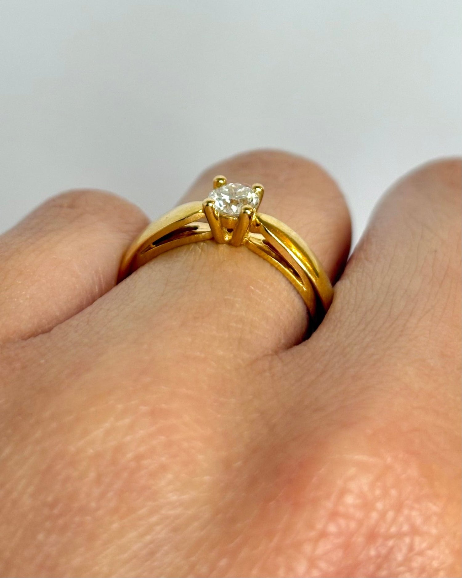 Bague Solitaire Diamant 0.23 carat "Florina" - Elliade Paris