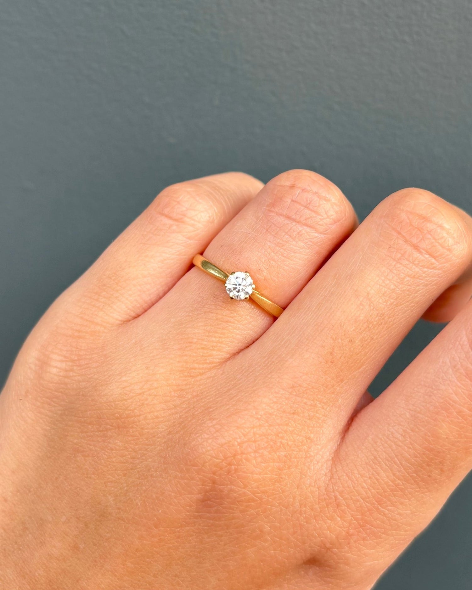 Bague Solitaire Diamant 0.25 carat &quot;Christilla&quot; - Elliade Paris