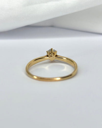 Bague Solitaire Diamant 0.25 carat &quot;Christilla&quot; - Elliade Paris