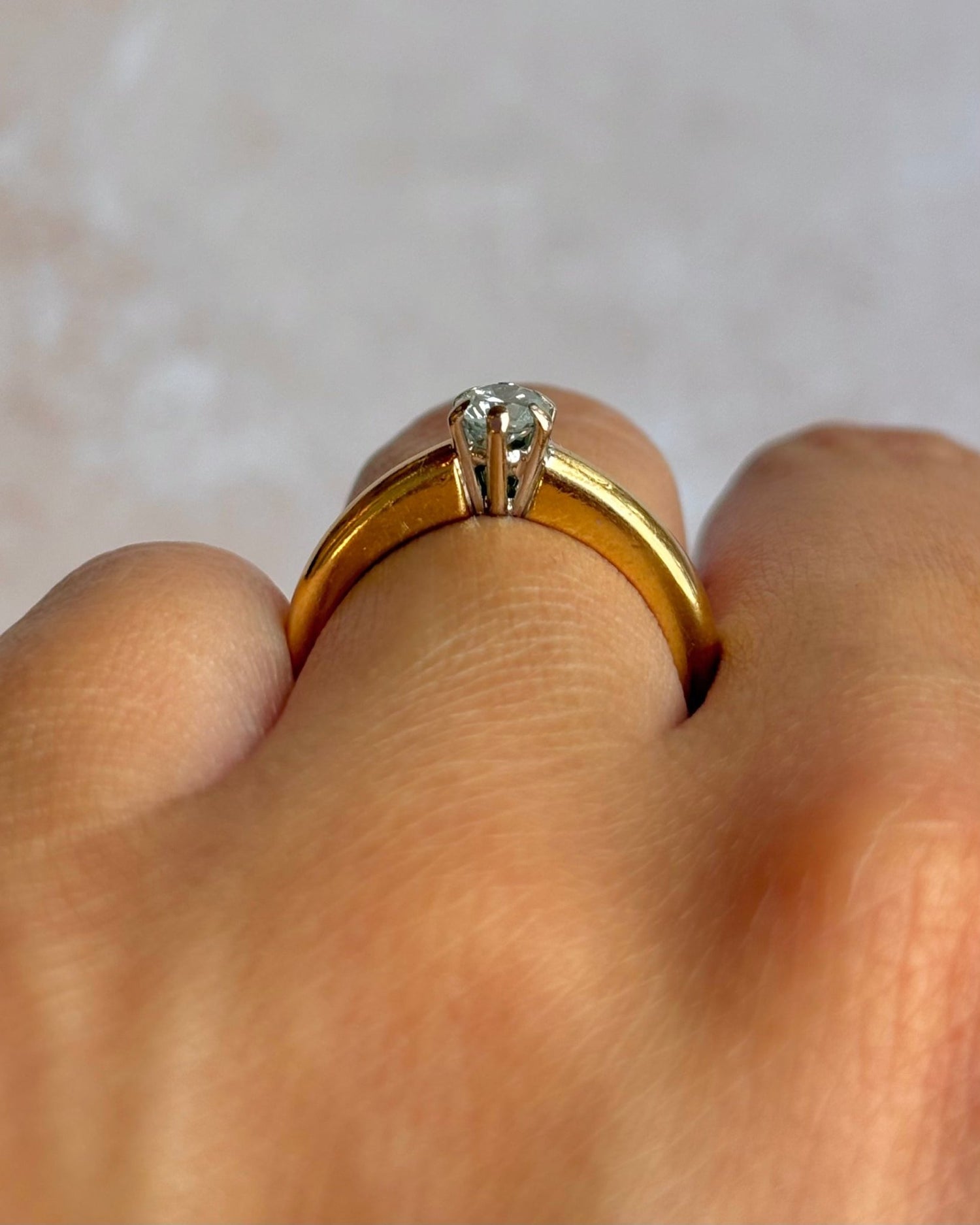 Bague Solitaire Diamant 0.25 carat "Elianne" - Elliade Paris