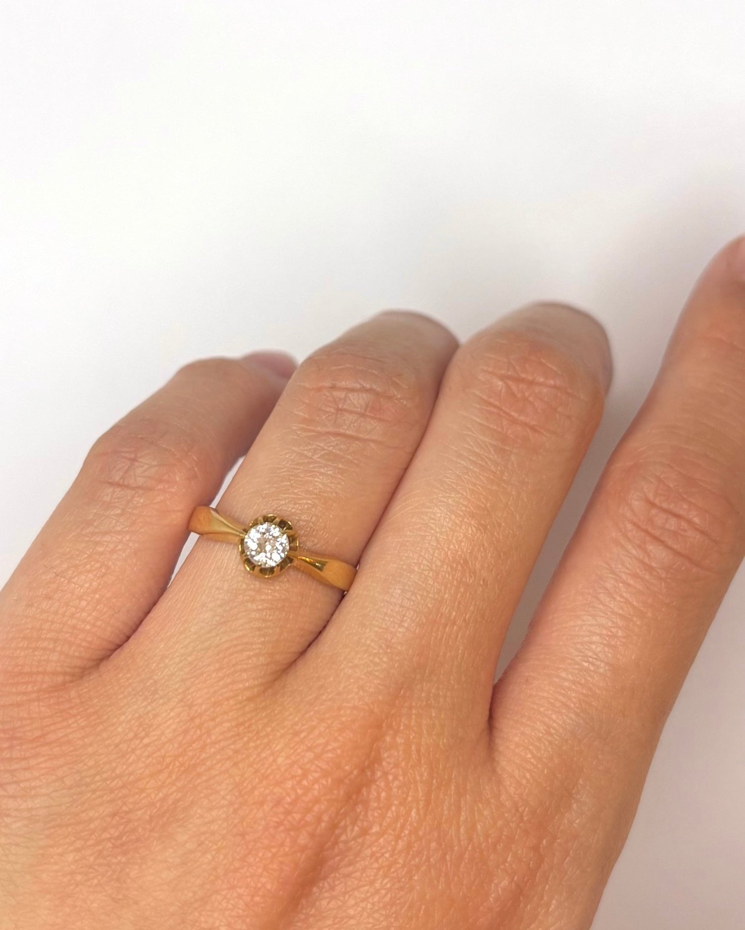 Bague Solitaire Diamant 0.30 carat "Anais" - Elliade Paris
