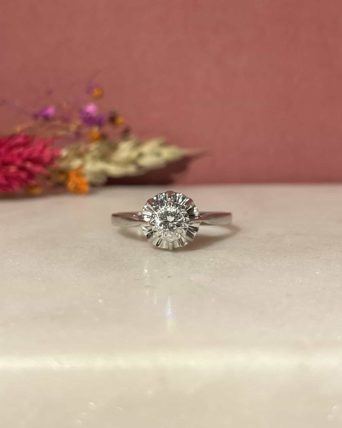 Bague Solitaire Diamant 0.30 carat &quot;Solène&quot; - Elliade Paris