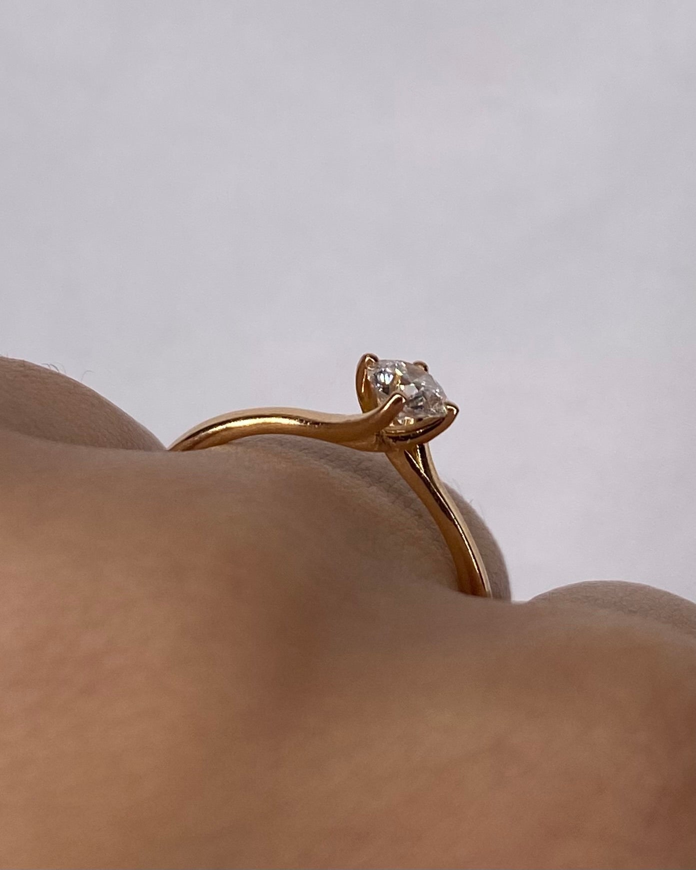 Bague Solitaire Diamant 0.33 carat &quot;Edna&quot; - Elliade Paris