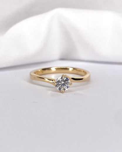 Bague Solitaire Diamant 0.33 carat &quot;Edna&quot; - Elliade Paris