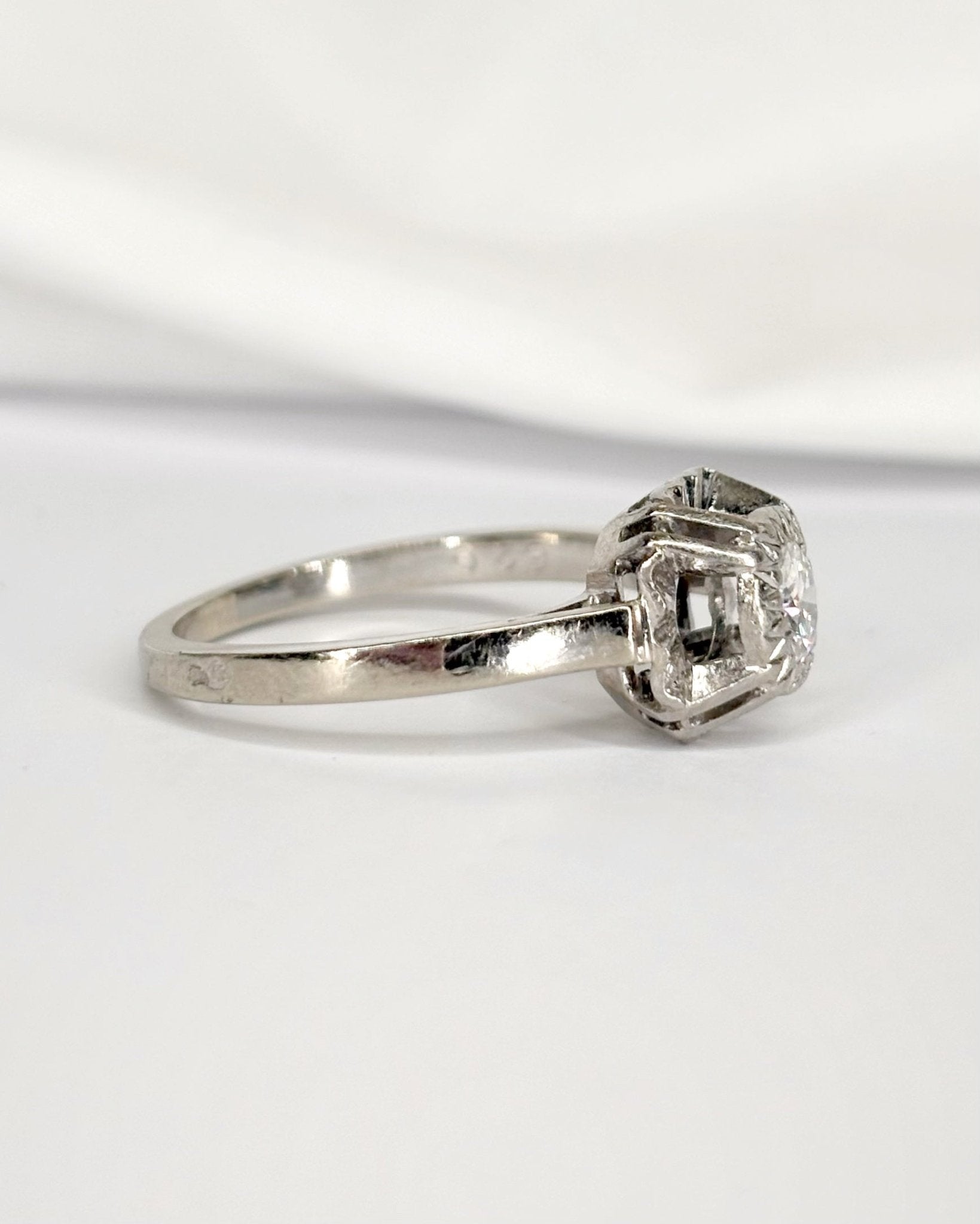 Bague Solitaire Diamant 0.33 carat "Livia" - Elliade Paris
