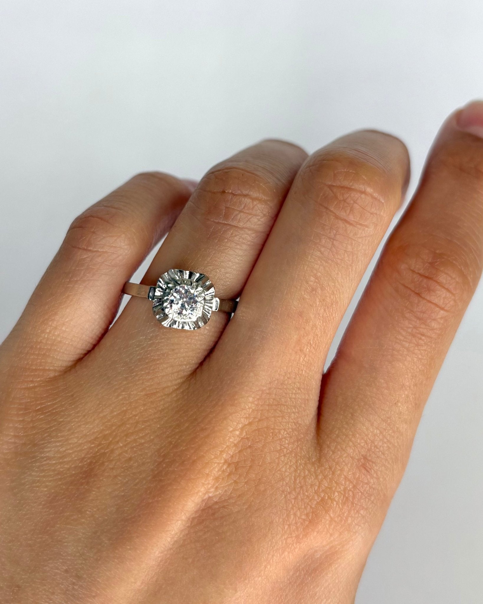 Bague Solitaire Diamant 0.33 carat "Livia" - Elliade Paris