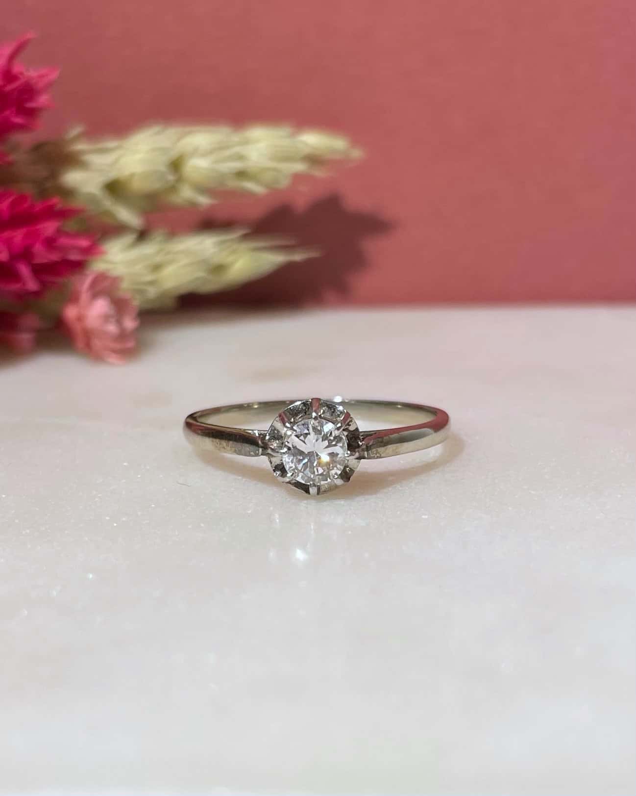 Bague Solitaire Diamant 0.35 carat "Sienna" - Elliade Paris