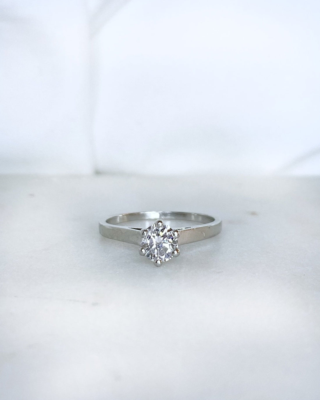 Bague Solitaire Diamant 0.42 carat "Péryla" - Elliade Paris