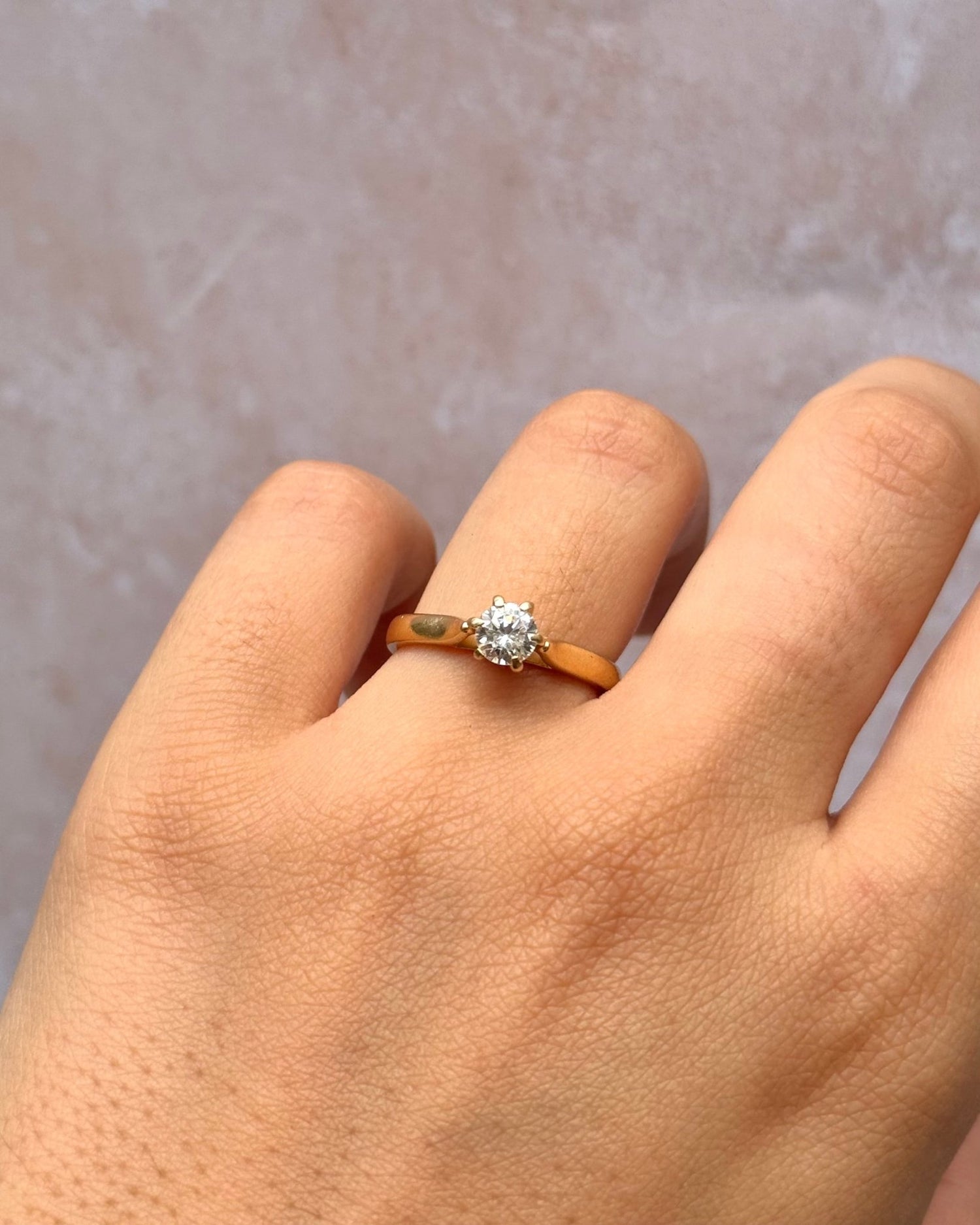 Bague Solitaire Diamant 0.44 carat "Billie" - Elliade Paris