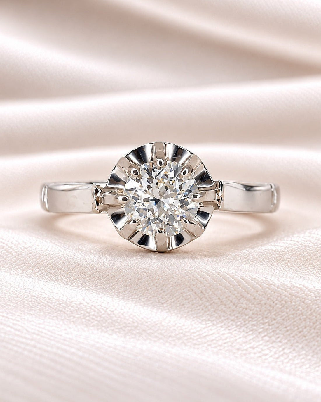 Bague Solitaire Diamant 0.45 carat "Camille" - Elliade Paris