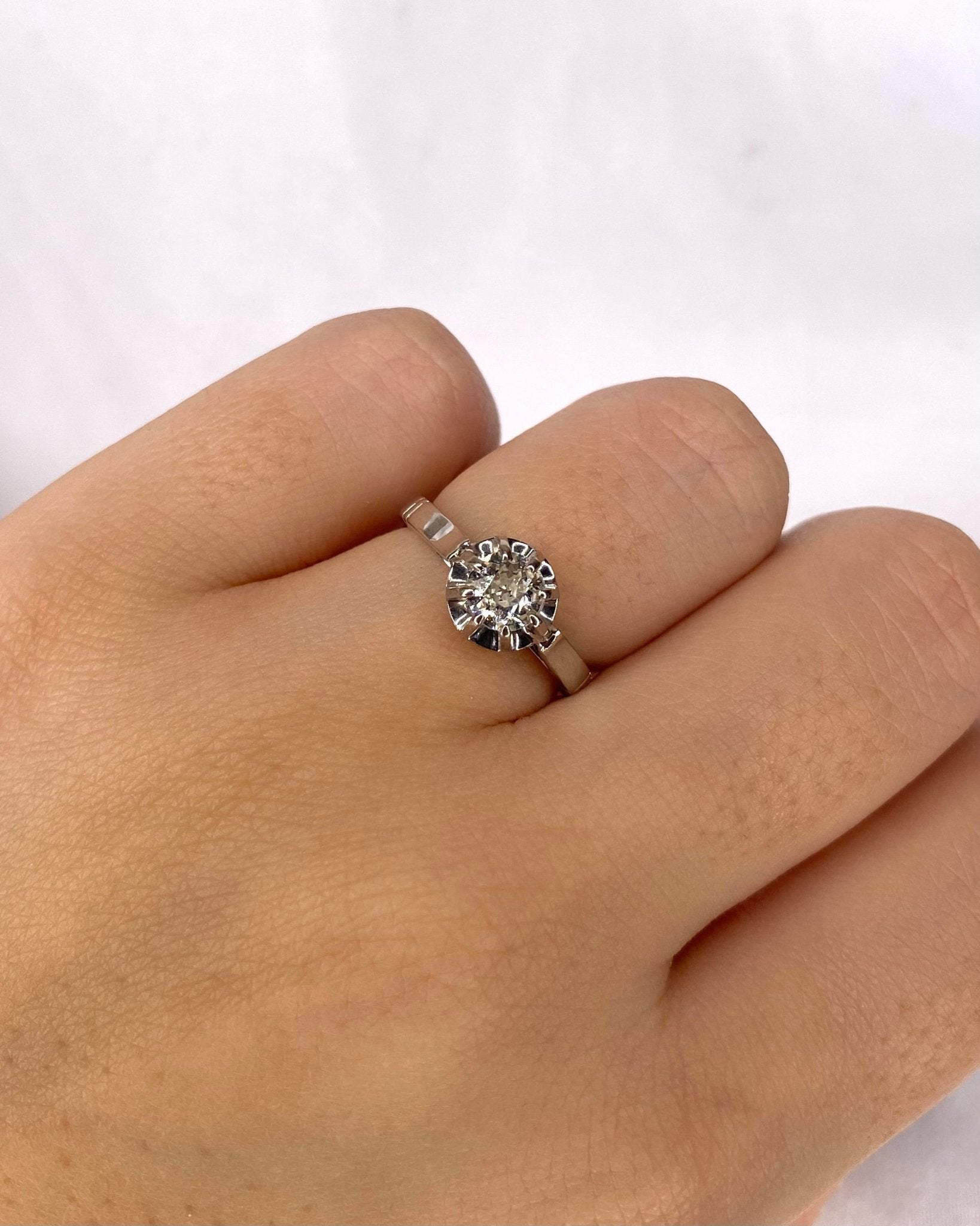 Bague Solitaire Diamant 0.45 carat "Camille" - Elliade Paris