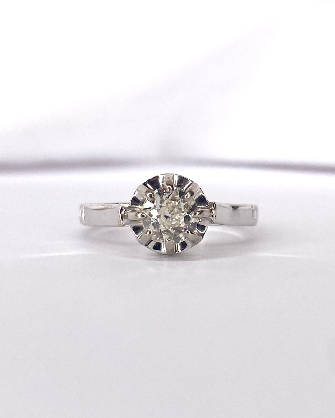 Bague Solitaire Diamant 0.45 carat "Camille" - Elliade Paris