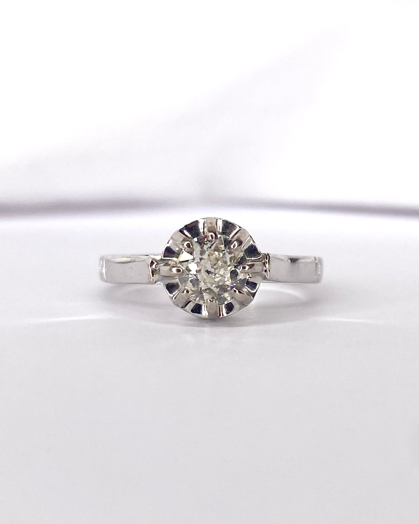 Bague Solitaire Diamant 0.45 carat "Camille" - Elliade Paris