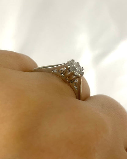 Bague Solitaire Diamant 0.47 carat "Marianne" - Elliade Paris