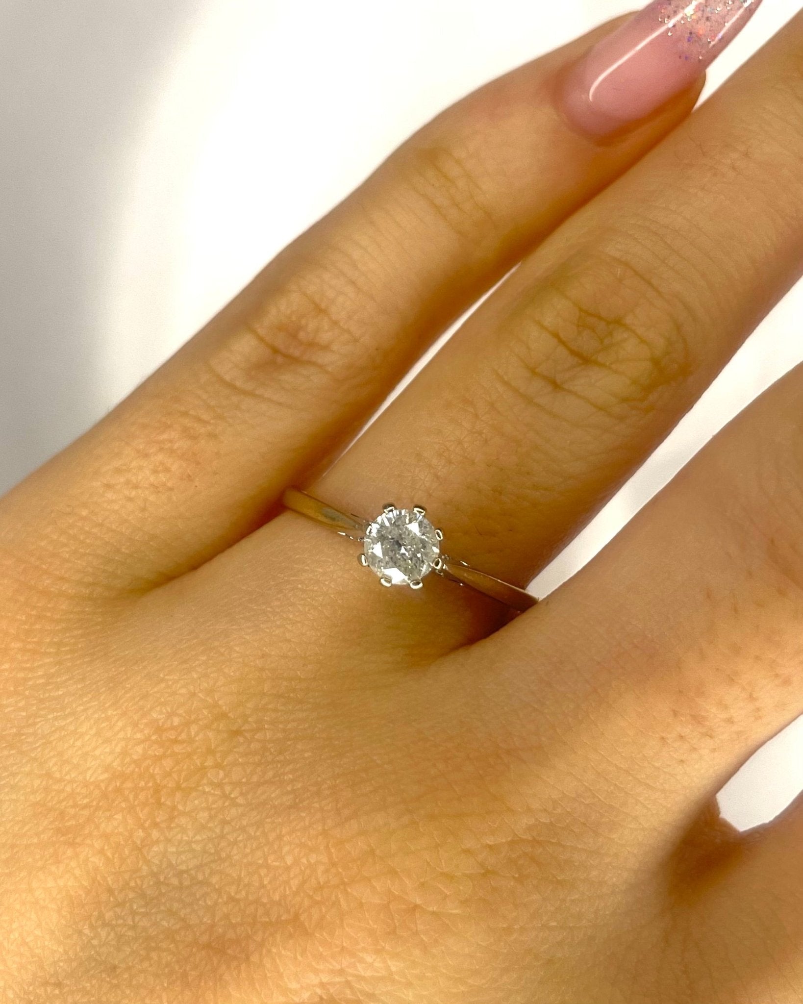 Bague Solitaire Diamant 0.47 carat "Marianne" - Elliade Paris