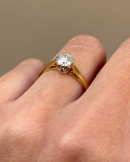 Bague Solitaire Diamant 0.60 carat &quot;Erika&quot; - Elliade Paris