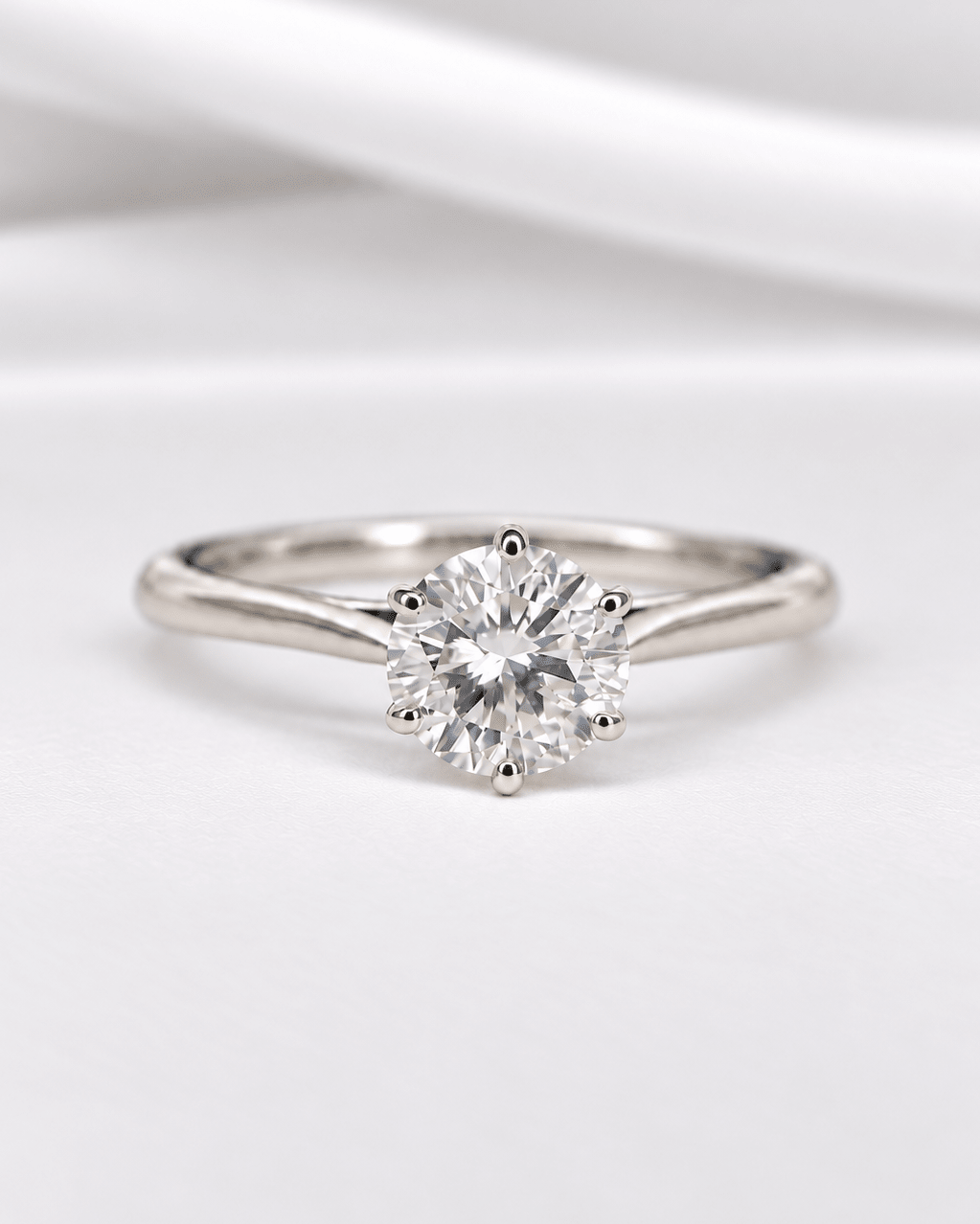 Bague Solitaire Diamant 0.74 carat I/VVS "Nesserine" - Elliade Paris